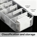 Cord Organizer Box with Lid, 7 Compartment Cable Management with 7 Wire Ties - Image 5