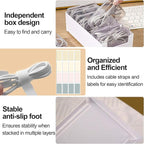 11 Cable Organizer Box with Labels, Cord Storage Organizer - Image 2