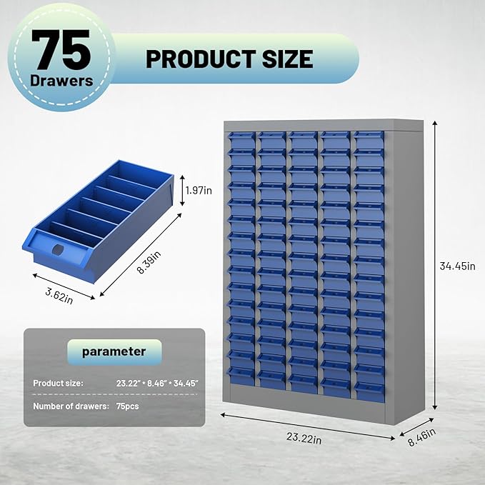 Exerock 75 Drawer Tool Storage Cabinet - Image 3
