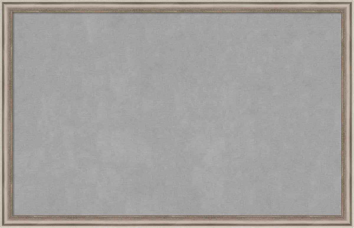 Amanti Art Silver Framed Magnetic Board 22x34 Large Vision Board