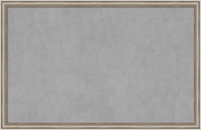 Amanti Art Silver Framed Magnetic Board 22x34 Large Vision Board by AmantiArt