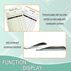 Receipt Book with Cardboard 2-Part Carbonless, Order Forms - Image 3