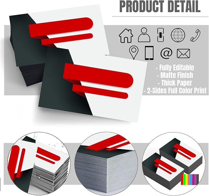 Custom Business Cards Double-Sided Personalized Stationery | Professional - Image 2