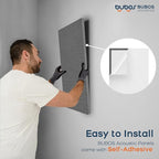BUBOS 4 PCS Acoustic Panels, 23.6''x11.8'' Fabric Soundproof Wall Panels - Image 8