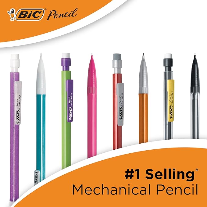 BIC Xtra-Strong Mechanical Pencil, Colorful Barrel, Thick Point - Image 7
