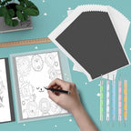 100 Sheets White Tracing Paper 100 Sheets Carbon Transfer Paper and 5 Pieces - Image 2