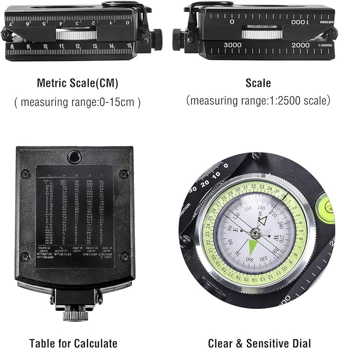 Eyeskey Multifunctional Military Sighting Navigation Compass - Image 6