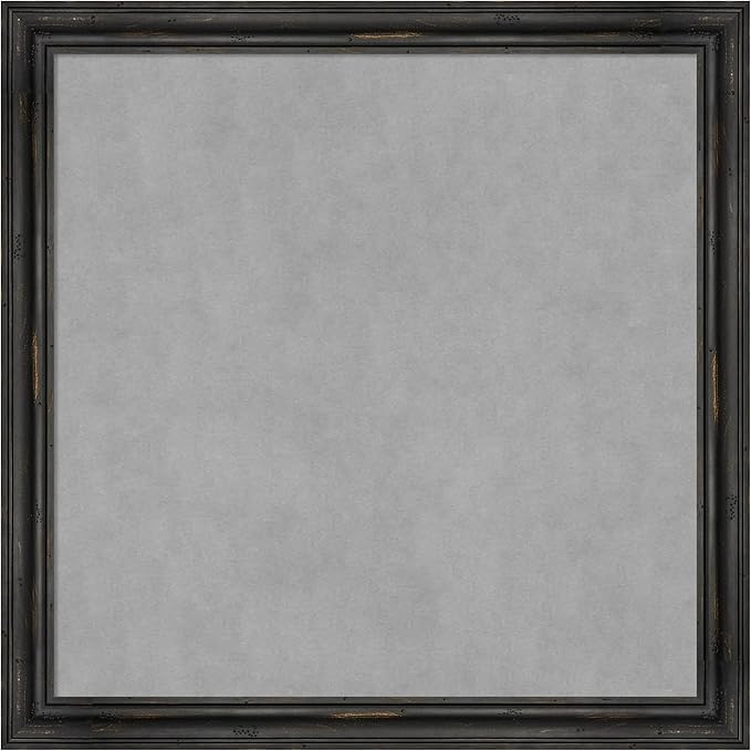 Amanti Art Black Framed Magnetic Board 27x27 Medium Vision Board by AmantiArt
