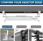 AX WABER Keyboard Tray Under Desk Pull Out - Image 7