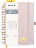 POPRUN Spiral Dotted Journal Notebook, by POPRUN