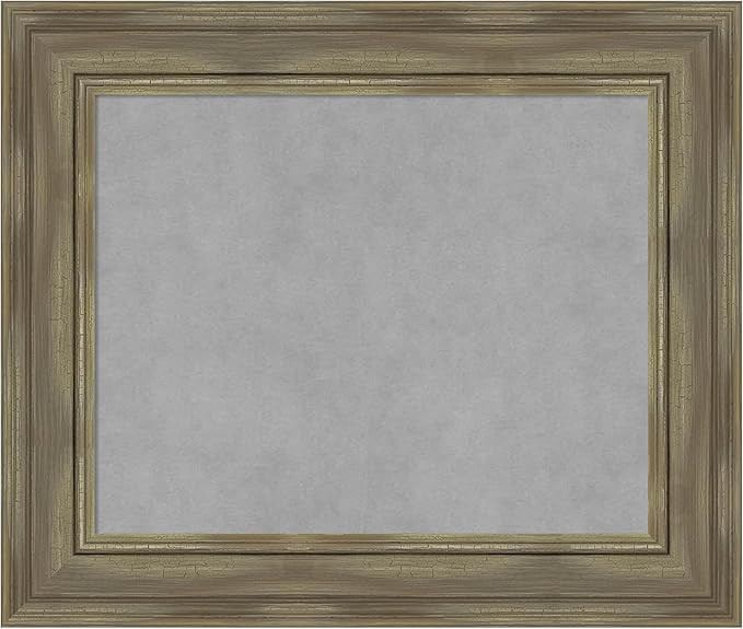 Amanti Art Grey Framed Magnetic Board 22x26 Small Vision Board by AmantiArt