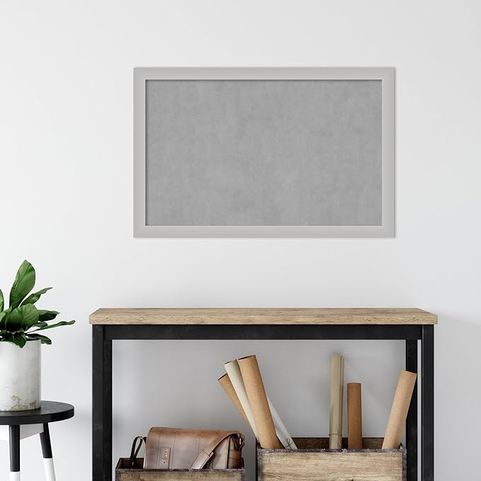 Amanti Art Silver Framed Magnetic Board 23x35 Large Vision Board - Image 5