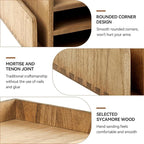 KIRIGEN Wood Desk Organizer 5 Trays - Image 4