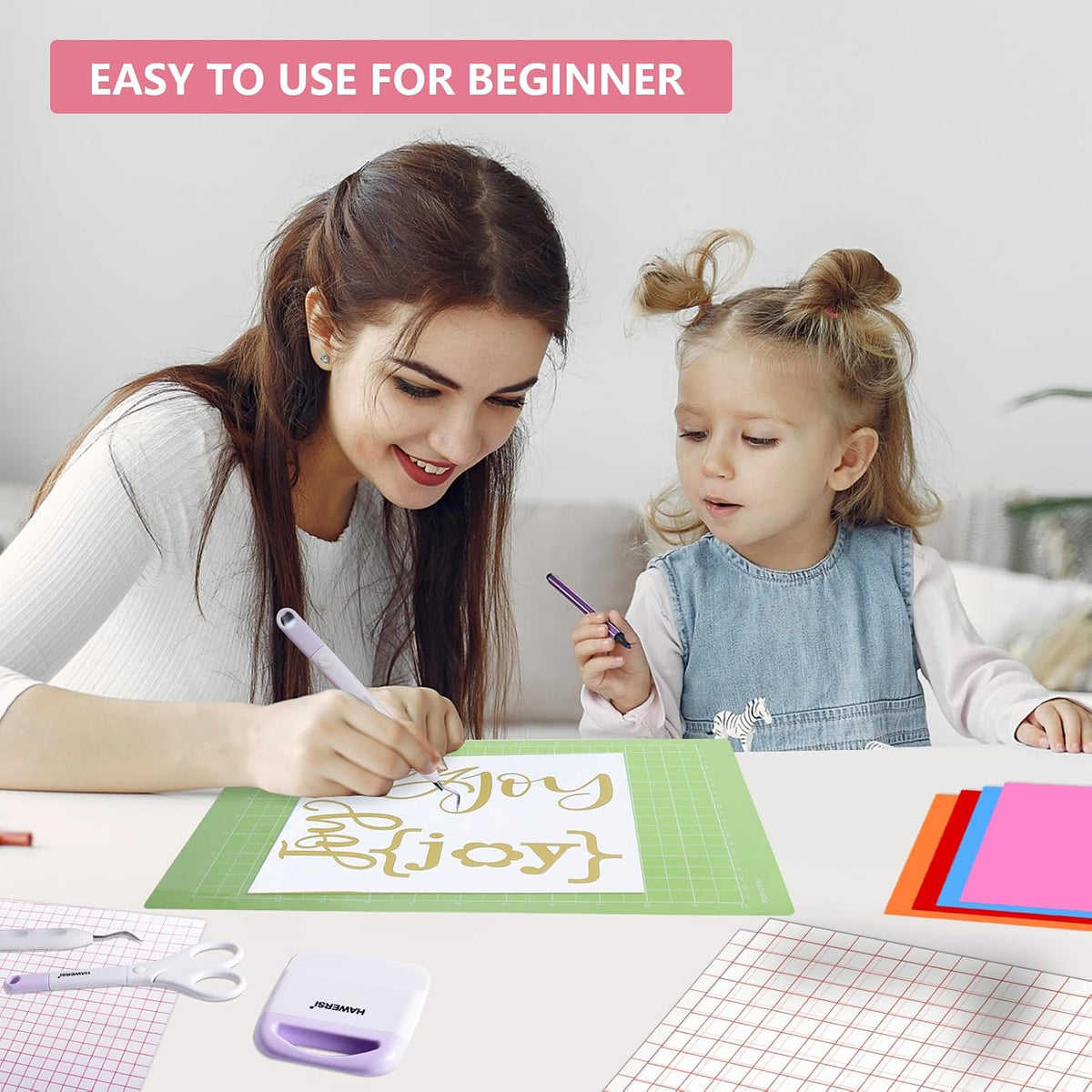 Starter Kit for Cricut Joy Xtra,116Pcs Accessories Bundle and Supplies for Cu...