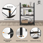 CAPHAUS 3 Tier Small Bookshelf, 24 Inch Width Free Standing Shelf, Bookcase - Image 5