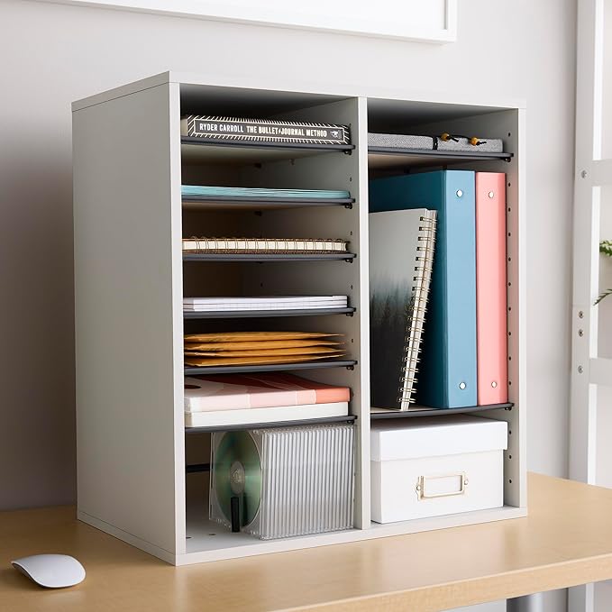Safco Wooden Paper and Mail Organizer - Image 4