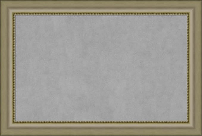 Amanti Art Silver Framed Magnetic Board 25x37 Large Vision Board by AmantiArt