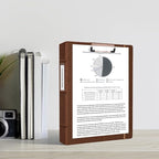 Ospelelf 3 Ring Binder with Clipboard, 1 Inch Leather, Letter Size, 5 Tab - Image 2