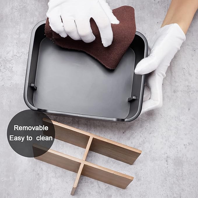SZYRL Stylish Desk Organizer and Remote Control Holder in Black - Image 3