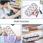 Baseball Blue White Ball Pencil Case Big Capacity Storage Pencil Pouch - Image 8