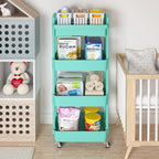 Calmootey 4-Tier Rolling Utility Cart - Image 3