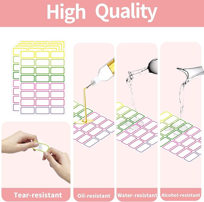 STARLIBOO Removable Freezer Labels, 1x2 Inch Color Coding Removable Labels - Image 3