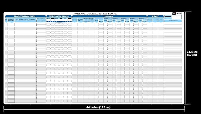 PMXBOARD Portfolio Project Management Board Set – Magnetic Whiteboard - Image 9