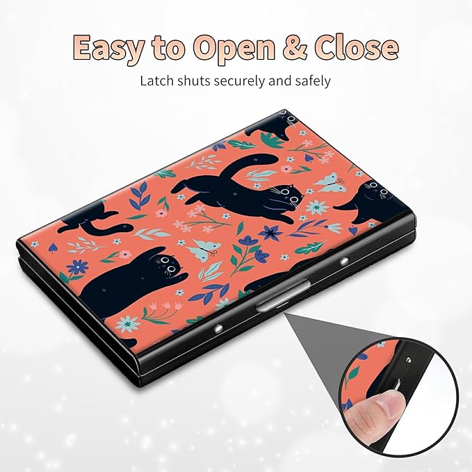 BWEGRHE Slim Credit Card Holder, Aluminum Minimalist Hard Case Pocket-Sized - Image 6