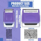 Nezyo 2 Pack Identity Protection Roller Stamp Identity Theft, Confidential - Image 2