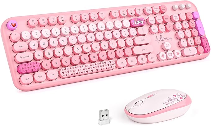 MOFII Wireless Keyboard and Mouse Combo, Full Size 2.4G Plug and Play by MOFII