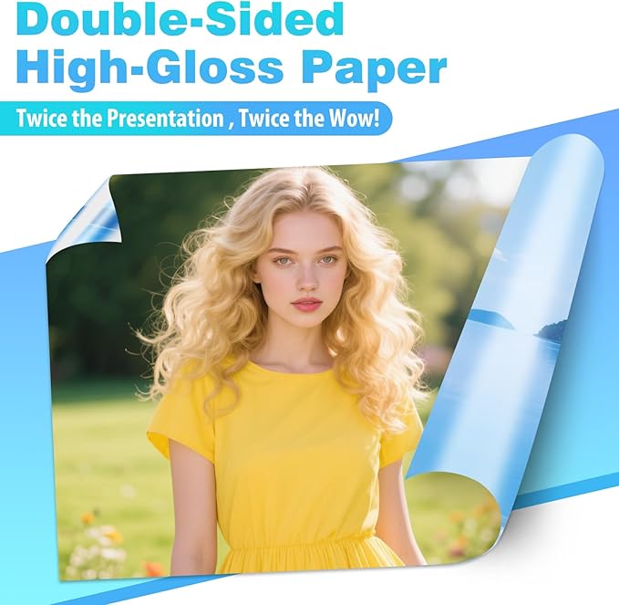 Uinkit Brochure Paper Glossy Double Sided 8.5x11 Inkjet 37lb 140gsm Dye ink - Image 4