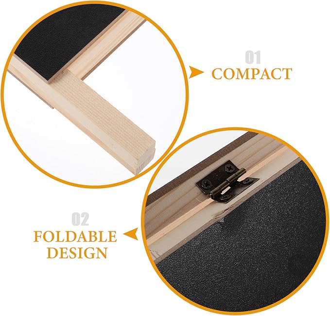 ADOCARN Double-Sided Standing Blackboard Small Chalkboard Message Board - Image 7
