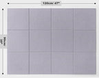 DECORITA Felt Wall Tiles | Large Cork Board Alternative | Aesthetic Felt - Image 2