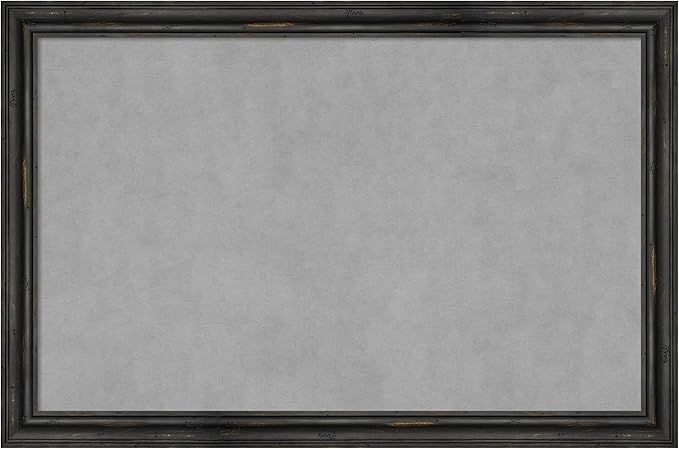 Amanti Art Black Framed Magnetic Board 23x35 Large Vision Board by AmantiArt