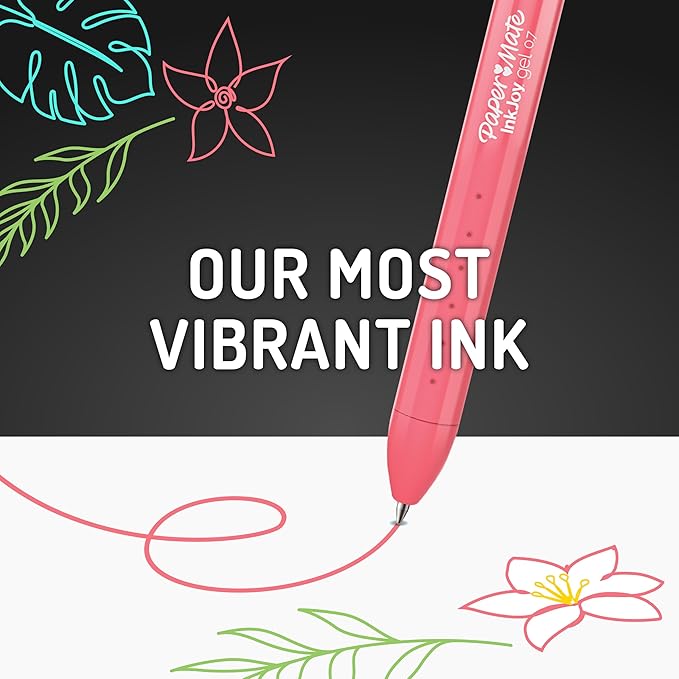 Paper Mate InkJoy Bright Pens, Gel Pens, Medium Point, Retractable - Image 4
