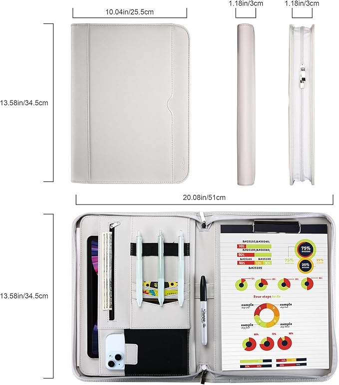 ProCase Portfolio Business Padfolio Folder - Image 7