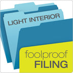 Pendaflex Letter Size File Folders Bundle - Blue 152 1/3 and Bright Green 152 1/3, 100 per Box