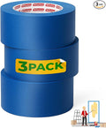 XFasten Blue Painters Tape 3 Inch Wide x 180 Feet Bulk Wall Safe UV-Resistant by XFasten