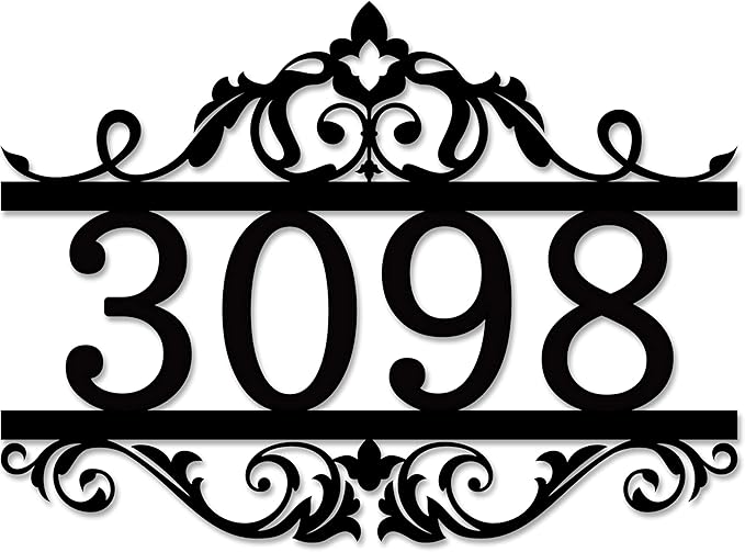 Custom Metal House Numbers for Outside | Personalized Address Numbers for House by ARTXZDZ