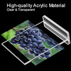 BlueValley Acrylic Sign Holder 5x7 Vertical – 12 Pack Double Sided Clear - Image 4
