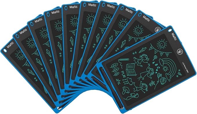 mafiti 10 Pack LCD Writing Tablet 8.5 Inch Electronic Drawing Pads by Mafiti