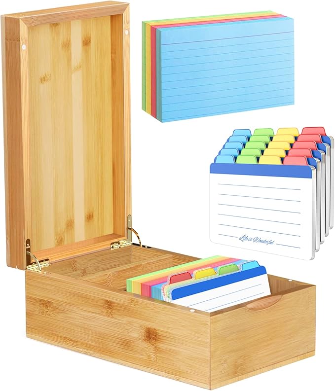 Neando Bamboo Index Card Holder by Neando