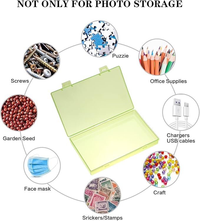 Photo Storage Box 4x6, 18 Inner Extra Large Photo Case Large Photo Organizer - Image 2