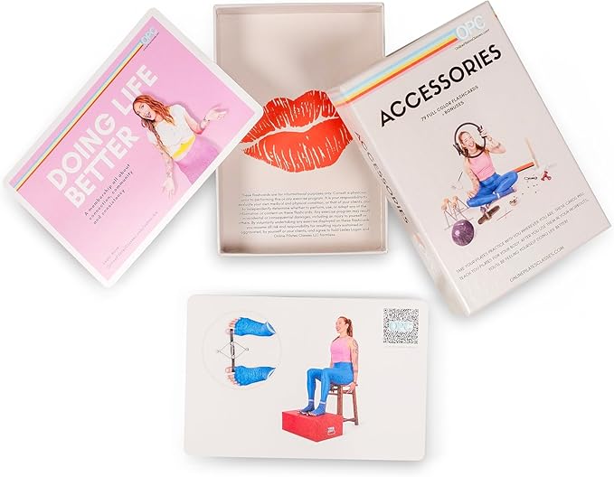 OnlinePilatesClasses Pilates Accessories Flashcards, 79 All-Levels Illustrated - Image 2