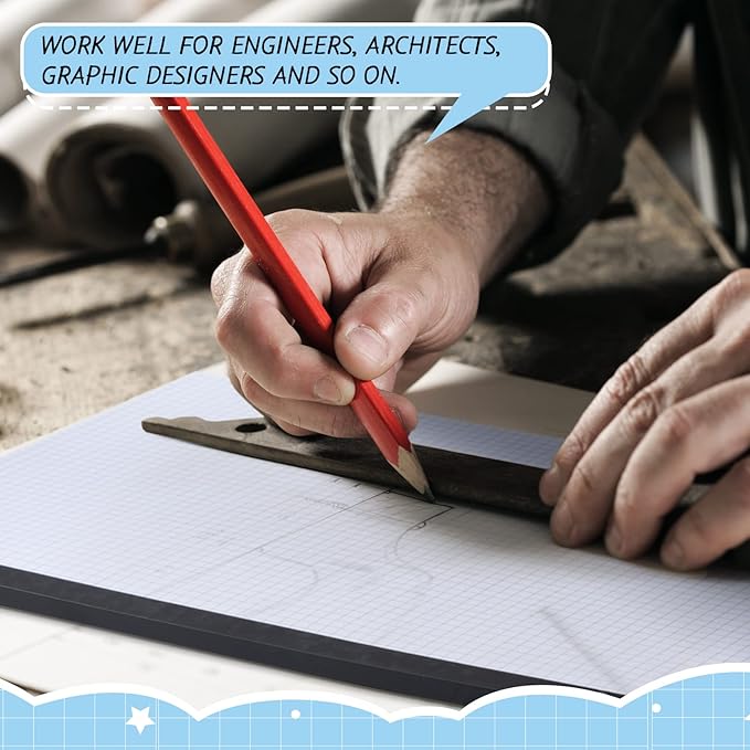 Fainne 3 Pcs Large Engineering Graph Paper Grid Graph Paper Pad Giant Drafting - Image 4