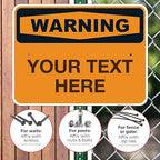 Custom Warning Sign, OSHA Sign, 18x24 Inches, Rust Free .063 Aluminum, Fade - Image 4