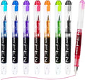 EYEYE Disposable Fountain Pens, 8 Pack Multicolor Fine Point Fountain Pens by eyeye