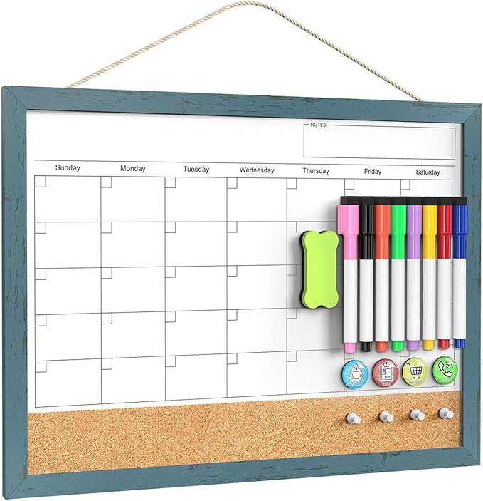 Whiteboard Calendar & Corkboard by Tankee