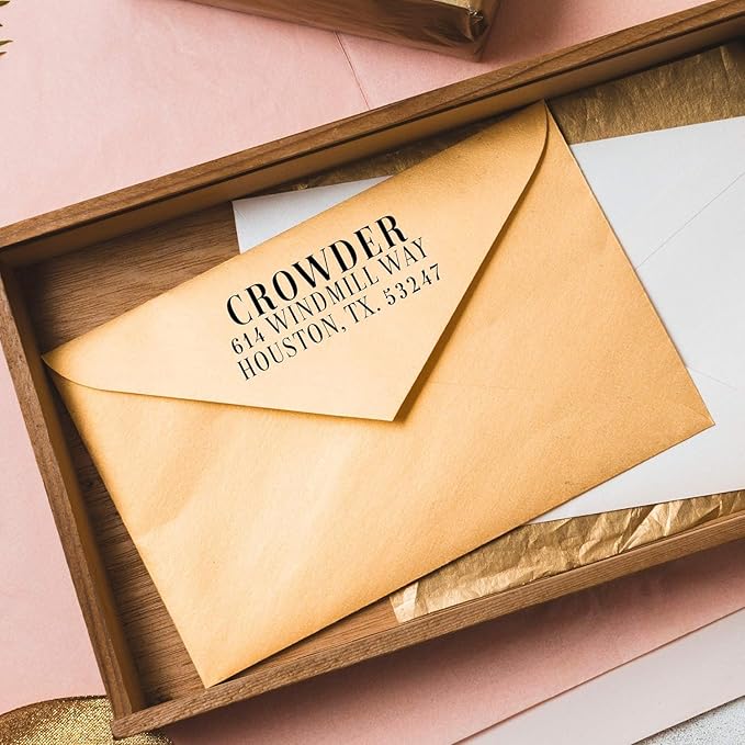 Self Inking Modern Address Stamps | Custom Return Address Stamper - Image 9