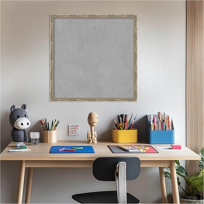 Amanti Art Silver Framed Magnetic Board 22x22 Medium Vision Board - Image 5